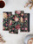 Winter Rose Luncheon Napkin Set of 4 - Black