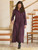 Fall Mood Plaid Dress - Plum