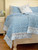 Misty Morning Block Print Quilt - Blue