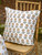 Happiness Block Print Cushion Cover - Ecru