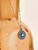 Phoebe Crystal Necklace - Smoke Blue
