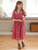 Celeste Kids Dres - Sunwashed Red