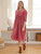 Celeste Young Adult Dress - Sunwashed Red