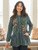 Wood Flower Tunic - Teal