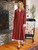Johanna Stripe Dress - Scarlet