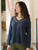 Heidi's Henley T-Shirt - Navy