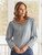 Portsmouth Stripe Blouse - Natural Navy