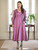 Capelet Jacquard Dress - Dark Amethyst