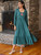 Debutante Jacquard Dress - Teal