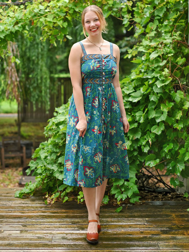 Tatiana Sundress - Dark Teal | Shop Beautiful Designs by April Cornell