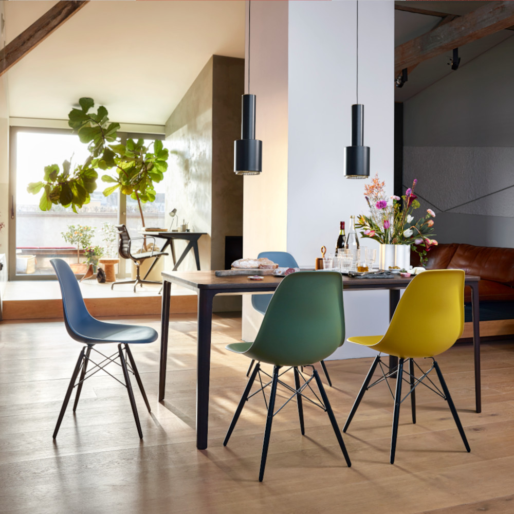 Vitra Eames RE DSX Plastic Side Chair No Upholstery