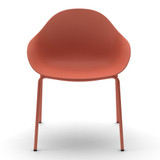 Naughtone Ruby Dining Chair with metal legs against a white background