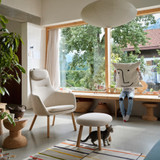 A Vitra HAL Lounge Chair in a living room