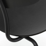 Close up of the Vitra Moca Chair against a white background