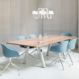 HAY Boa Table in a meeting room with chairs around it
