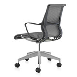 Herman Miller Setu Graphite with Alloy base back angle