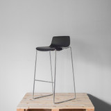 Brunner Fina Bar Stool, Re-Lived front angle