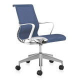 Herman Miller Setu chair with Berry Blue mesh