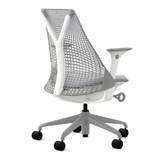 Herman Miller Sayl Chair with Arms in fog