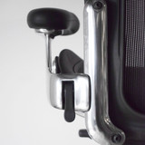 Herman Miller Aeron Size B Graphite  with polished frame and base - re-lived