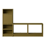 Muuto Stacked Hallway Storage Configuration 1 in Brown Green