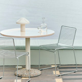 HAY Pao Portable Lamp on an outdoor table
