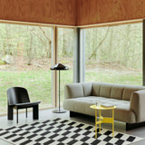 HAY Pao Seel Floor Lamp in Soft Black in a living space