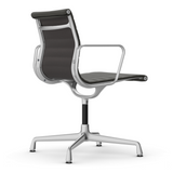 Vitra Eames Aluminium Group EA 103 in Black Leather