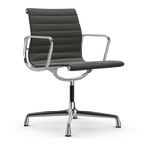 Vitra Eames Aluminium Group EA 103 in Black Leather