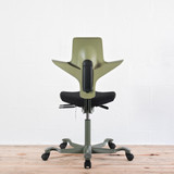 HAG Capisco Puls 8020 Moss / Black Office Chair | Re-Lived