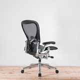 Herman Miller Aeron Onyx / Polished Size C (large) Chair | Re-Lived