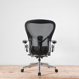 Herman Miller Aeron Onyx / Polished Chair | Re-Lived