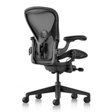 Herman Miller Aeron Chair in Graphite size B reverse angle