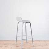 Muuto Visu Bar Stool Wood - Light Blue | Re-Lived