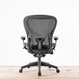 Herman Miller Classic Aeron Size C (large) Chair - Fixed Height Arms, Basic Version| Re-Lived