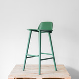 Muuto Nerd Bar Stool Green | Re-Lived front angle
