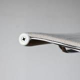Vitra Eames EA 101 White Mesh with Polished Base Chair - Re-Lived seat edge