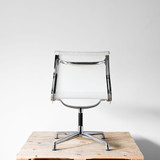 Vitra Eames EA 101 White Mesh with Polished Base Chair - Re-Lived back