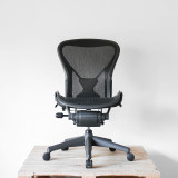 Herman Miller Classic Aeron Size B (medium) Chair with Posturfit - No Arms | Re-Lived