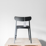Noho Lightly Chair - Black Upholstered | Re-Lived back