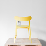 Noho Lightly Chair - Yellow Upholstered | Re-Lived