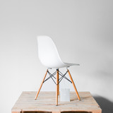 Vitra Eames DSW RE Side Chair Cotton White - Re-Lived