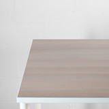 Herman Miller OE1 Office Desk 1200 x 800mm with Acacia Top and White Legs & Edgeband| Re-Lived