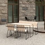 Mater Ocean Outdoor Bench in a courtyard Mater Ocean Outdoor Bench in a courtyard