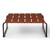 Mater Ocean Outdoor Lounge Low Table in Burnt Red