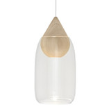 Mater Liuku Drop Pendant Light with Clear Shade Mater Liuku Drop Pendant Light with Clear Shade