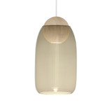 Mater Liuku Ball Pendant Light with Smoked Glass Shade Mater Liuku Ball Pendant Light with Smoked Glass Shade