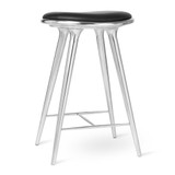Mater High Stool in Polished Aluminium Mater High Stool in Polished Aluminium