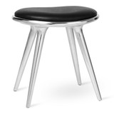 Mater Low Stool in Polished Aluminium Mater Low Stool in Polished Aluminium