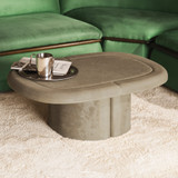 Mater Alder Lounge Coffee Table next to a sofa